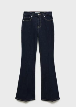 MANGO Dżinsy*Dżinsy flare ze średnim stanem rinse wash