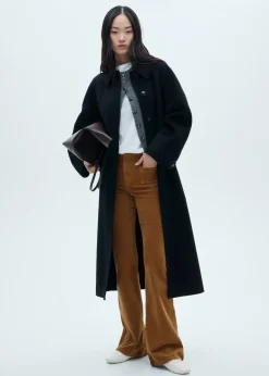 MANGO Dżinsy*Dżinsy flare ze sztruksu z kieszeniami