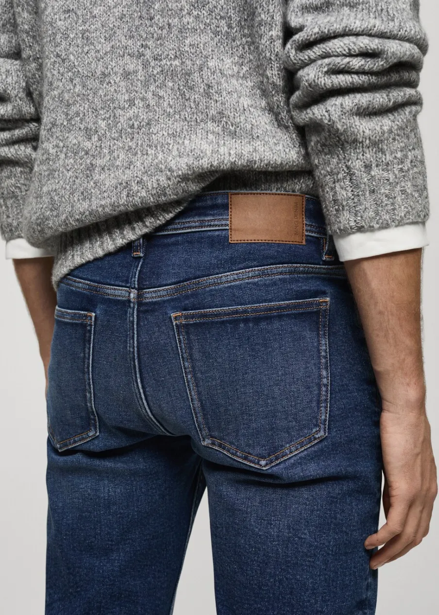 MANGO Dżinsy*Dżinsy Jan slim fit e z efektem znoszenia