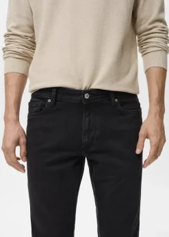 MANGO Dżinsy*Dżinsy Jan slim fit czarne