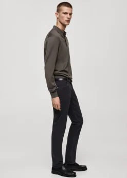 MANGO Dżinsy*Dżinsy Jan slim fit czarne