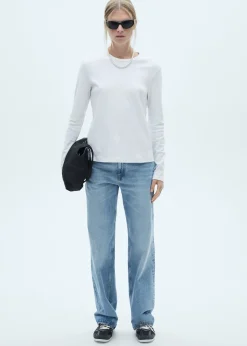 MANGO Dżinsy*Dżinsy Miami o prostym kroju ze średnim stanem