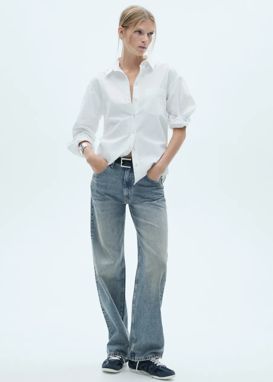 MANGO Dżinsy*Dżinsy Miami o prostym kroju ze średnim stanem