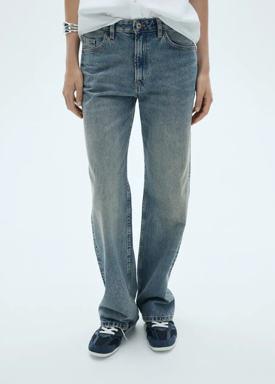 MANGO Dżinsy*Dżinsy Miami o prostym kroju ze średnim stanem