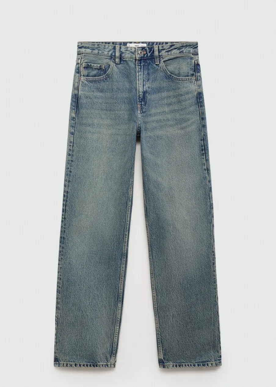 MANGO Dżinsy*Dżinsy Miami o prostym kroju ze średnim stanem