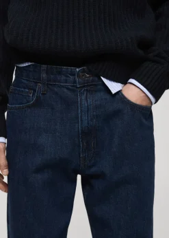 MANGO Dżinsy*Dżinsy Moby straight fit ciemnoe