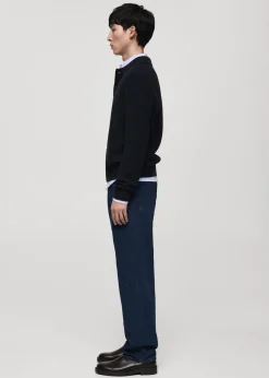 MANGO Dżinsy*Dżinsy Moby straight fit ciemnoe