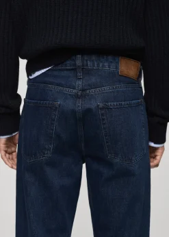 MANGO Dżinsy*Dżinsy Moby straight fit ciemnoe