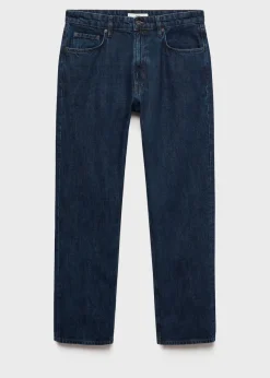 MANGO Dżinsy*Dżinsy Moby straight fit ciemnoe