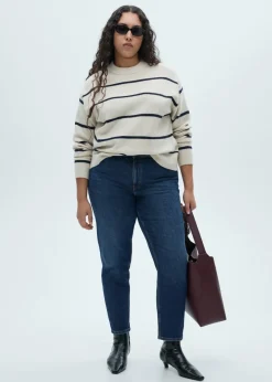 MANGO Dżinsy*Dżinsy Newmom comfort z wysokim stanem