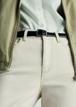 MANGO Dżinsy*Dżinsy Newmom comfort z wysokim stanem