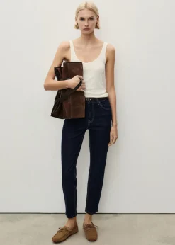 MANGO Dżinsy*Dżinsy Newmom comfort z wysokim stanem