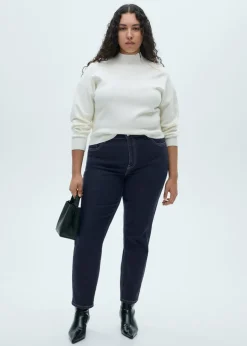 MANGO Dżinsy*Dżinsy Newmom comfort z wysokim stanem