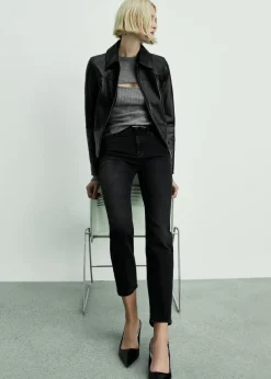 MANGO Dżinsy*Dżinsy Newmom comfort z wysokim stanem