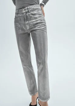 MANGO Dżinsy*Dżinsy o prostym kroju foil