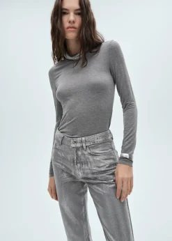 MANGO Dżinsy*Dżinsy o prostym kroju foil