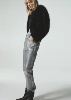 MANGO Dżinsy*Dżinsy o prostym kroju foil