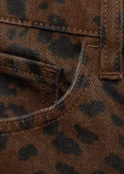 MANGO Dżinsy*Dżinsy o prostym kroju w lamparcie cętki