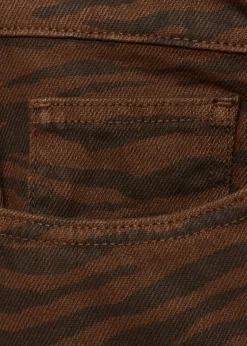 MANGO Dżinsy*Dżinsy o prostym kroju w zebrę