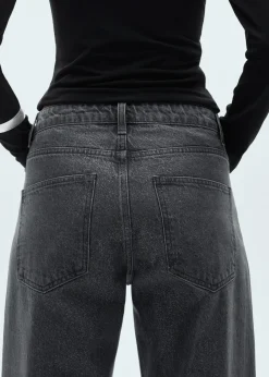 MANGO Dżinsy*Dżinsy o prostym kroju z błyszczącym wykończeniem