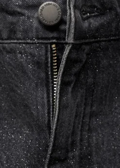 MANGO Dżinsy*Dżinsy o prostym kroju z błyszczącym wykończeniem
