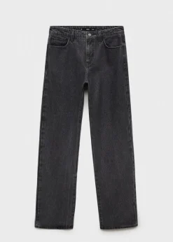 MANGO Dżinsy*Dżinsy o prostym kroju z błyszczącym wykończeniem