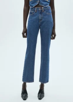 MANGO Dżinsy*Dżinsy o prostym kroju z kontrastowymi detalami