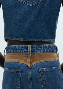 MANGO Dżinsy*Dżinsy o prostym kroju z kontrastowymi detalami