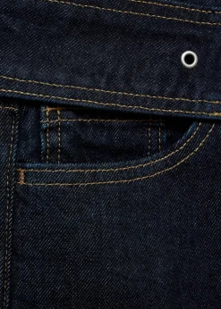 MANGO Dżinsy*Dżinsy o prostym kroju z niskim stanem i paskiem