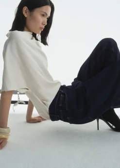 MANGO Dżinsy*Dżinsy o prostym kroju z wysokim stanem rinse wash