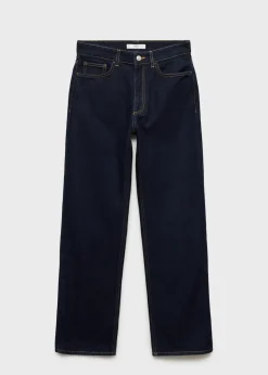 MANGO Dżinsy*Dżinsy o prostym kroju z wysokim stanem rinse wash