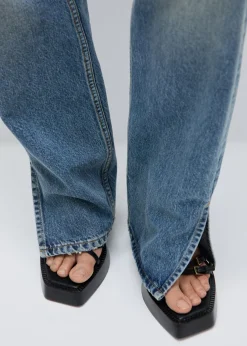 MANGO Dżinsy*Dżinsy o prostym kroju ze średnim stanem i rozcięciami