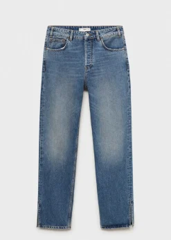 MANGO Dżinsy*Dżinsy o prostym kroju ze średnim stanem i rozcięciami
