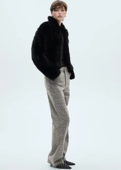 MANGO Dżinsy*Dżinsy o prostym kroju ze strasem