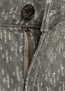 MANGO Dżinsy*Dżinsy o prostym kroju ze strasem