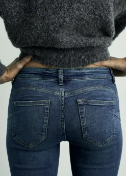 MANGO Dżinsy*Dżinsy Pushup skinny z niskim stanem