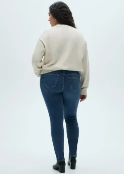 MANGO Dżinsy*Dżinsy Pushup skinny z niskim stanem