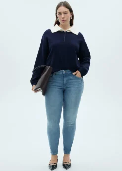 MANGO Dżinsy*Dżinsy Pushup skinny z niskim stanem