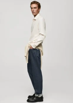 MANGO Dżinsy*Dżinsy regular fit ciemnoniebieskie