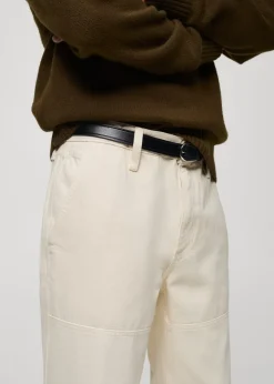 MANGO Spodnie|Dżinsy*Dżinsy regular fit z dekoracyjnymi szwami