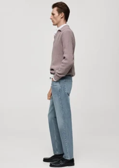 MANGO Dżinsy*Dżinsy regular fit z efektem znoszenia