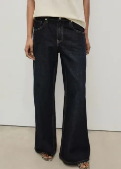 MANGO Dżinsy*Dżinsy rinse wash z niskim stanem i szerokimi nogawkami