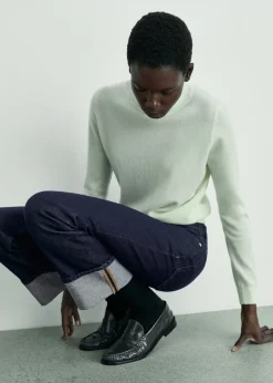 MANGO Dżinsy*Dżinsy rinse wash z podwiniętymi nogawkami