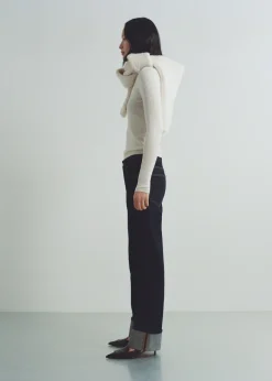 MANGO Dżinsy*Dżinsy rinse wash z podwiniętymi nogawkami