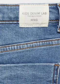 Dzieci MANGO Dżinsy*Dżinsy skinny z postrzępionym dołem