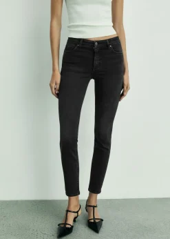 MANGO Dżinsy*Dżinsy skinny ze średnim stanem