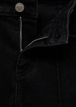 MANGO Dżinsy*Dżinsy slim capri z dekoracyjnymi szwami