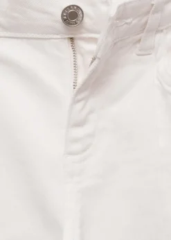 MANGO Dżinsy*Dżinsy slim capri z dekoracyjnymi szwami