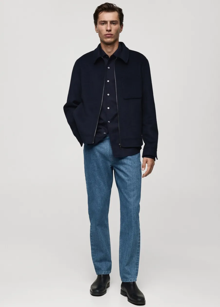 MANGO Dżinsy*Dżinsy slim fit w kolorze średnim niebieskim