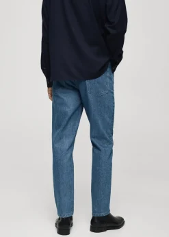 MANGO Dżinsy*Dżinsy slim fit w kolorze średnim niebieskim